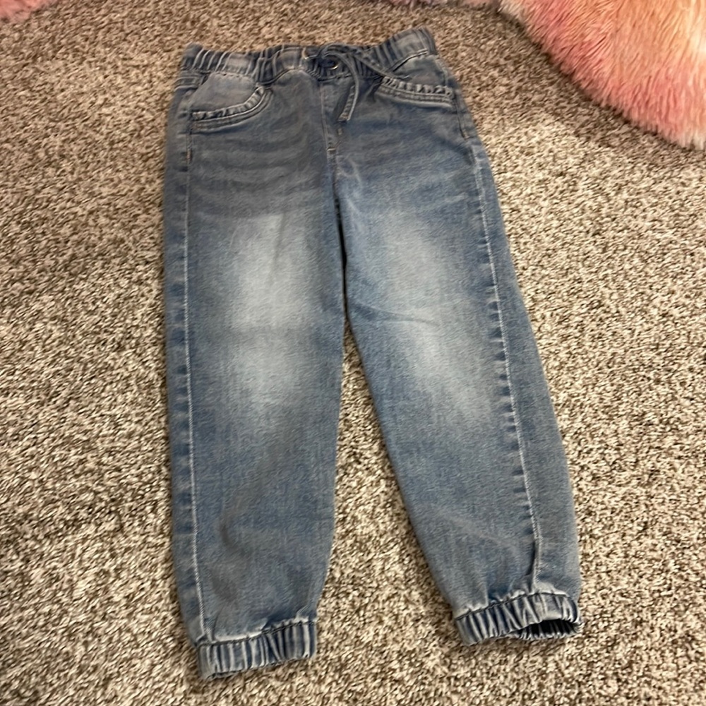 H&M Girls Denim Jogger Pull-on